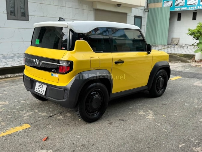 Vinfast VF3 Pin thuê T12/2024 màu Vàng xe odo 12000km siêu đẹp 
