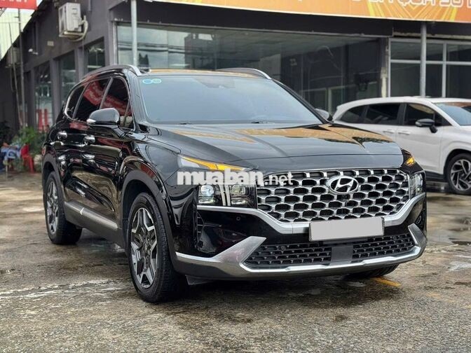 Hyundai Santafe Full dầu 2023 80.000km Đen