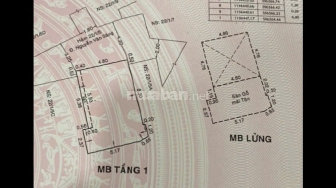 Nhà hẻm 4tỷ8 22/1/5b Nguyễn Văn Săng P. Tân Sơn Nhì Diện tích 46m2
