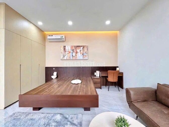 Căn hộ Tân Định ban công cho thuê 40m2 gần hồ Con Rùa Full nội thất Q1