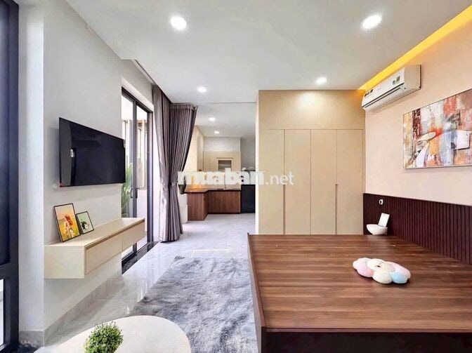 Căn hộ Tân Định ban công cho thuê 40m2 gần hồ Con Rùa Full nội thất Q1