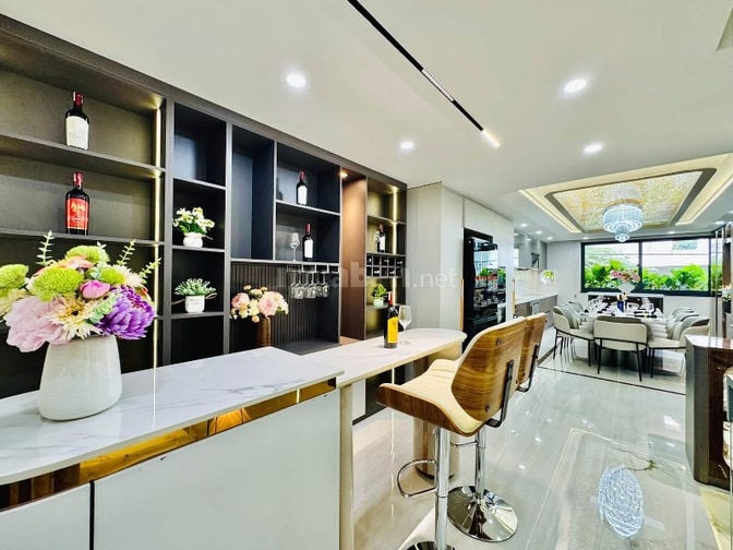 Xe hơi để trong Nhà 5 lầu tuyệt đẹp Cao cấp hẻm Quang Trung, P14, Q.Gò