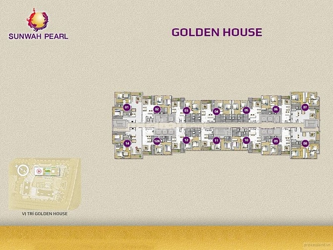 Bán Căn hộ Sunwah Pearl tầng cao view đẹp 2 phòng ngủ 109m2