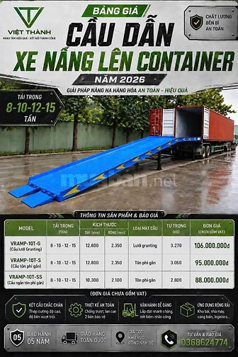 Cầu dẫn xe nâng chui container 