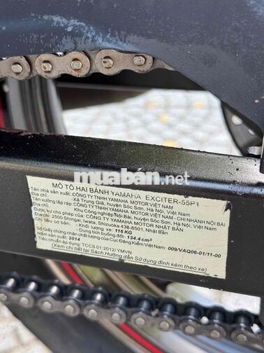 Yamaha Exciter 2014 xuống áo 2010 rin đẹp ken