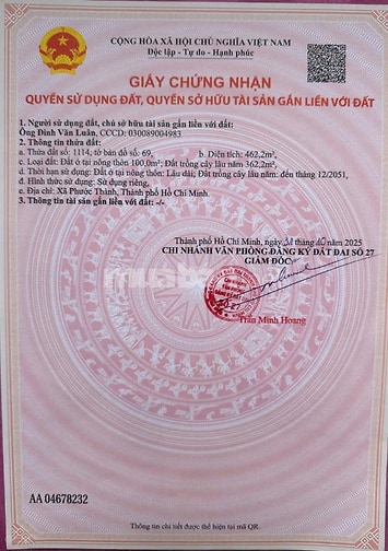 Chính chủ bán nhà đất mặt tiền DH507 xã An Thái, Phú Giáo cũ.