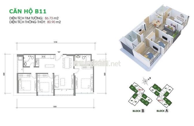 Chính chủ bán căn 3PN-2WC diện tích 87m² tại Eco Green Saigon, Quận 7