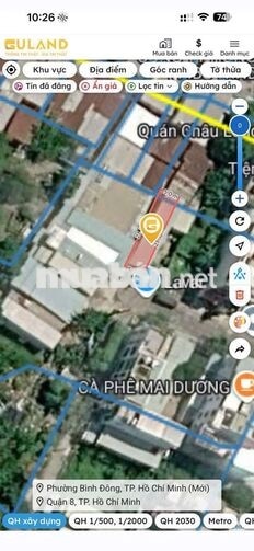 đất 105m2(5×21)m full thổ.P7.Q8