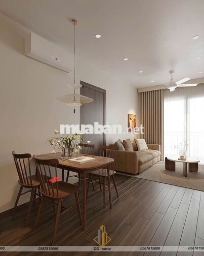 Thuê 1PN+1 The Beverly ban công dài view công viên nội khu, full đồ