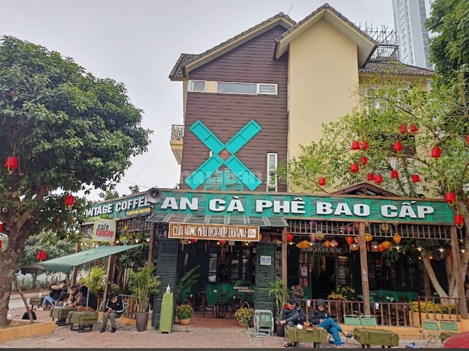 Sang Nhượng Quán cafe view hồ văn quán diện tích 200m2 mặt tiền 8m 