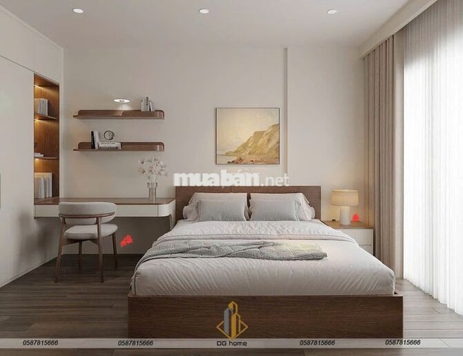 Thuê 1PN+1 The Beverly ban công dài view công viên nội khu, full đồ