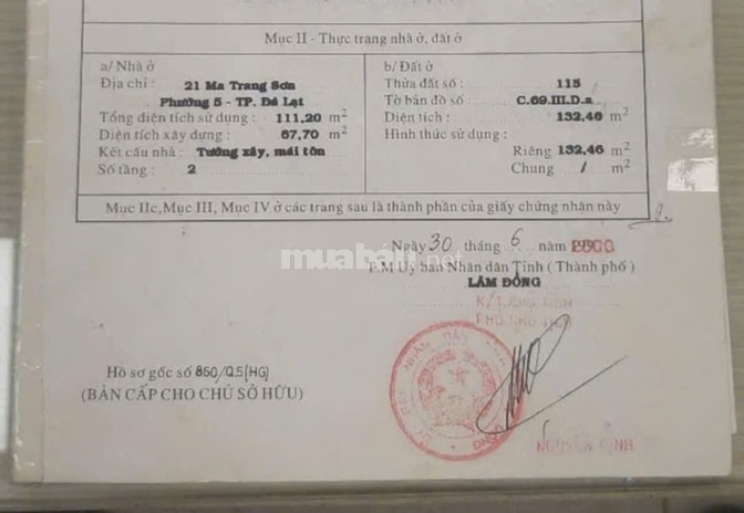Bán đất trung tâm Đà Lạt, đường Ma Trang Sơn, P.5, lô góc 2 mặt tiền