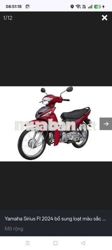 Yamaha Sirius FI 2024 Đỏ 25.000km