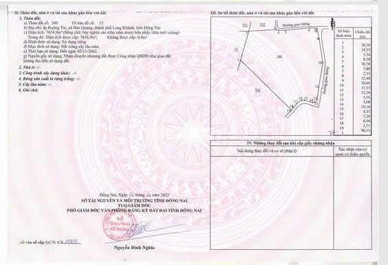 Bán Đất vườn 7655m2 tại Long Khánh, Đồng Nai.