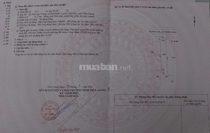 Bán đất mặt tiền đường Hòa Lạc Trung