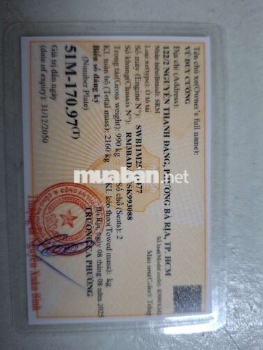 SRM K990KM 2025 990kg thùng bạc Trắng