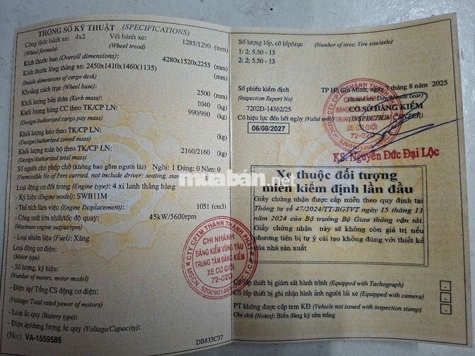 SRM K990KM 2025 990kg thùng bạc Trắng