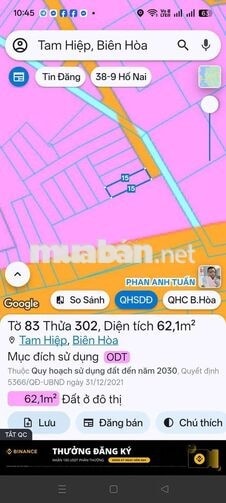 Bán Nhà Thổ Cư gần Quảng Trường Tỉnh Trung Tâm TP Biên Hòa,Đồng Nai 