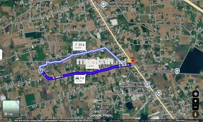 Chính chủ 295m2 thổ cư 1 sẹc Kênh 3 Hòa Khánh, hẻm ô tô sát biệt thự