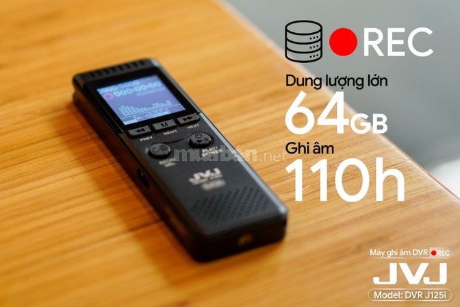 Máy ghi âm jvj J125i 64Gb Blacl