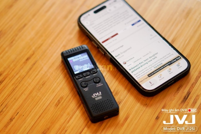 Máy ghi âm jvj J125i 64Gb Blacl