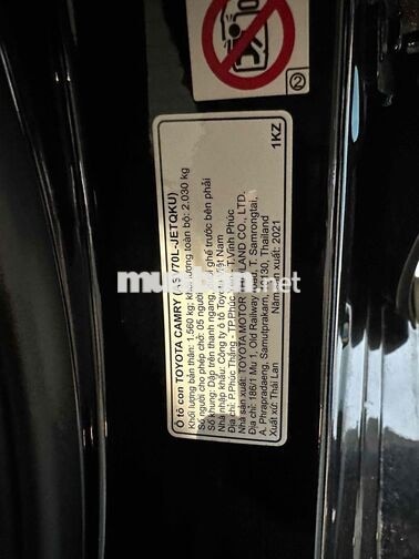 Toyota Camry 2.5 Q 2021 Đen Thái Lan