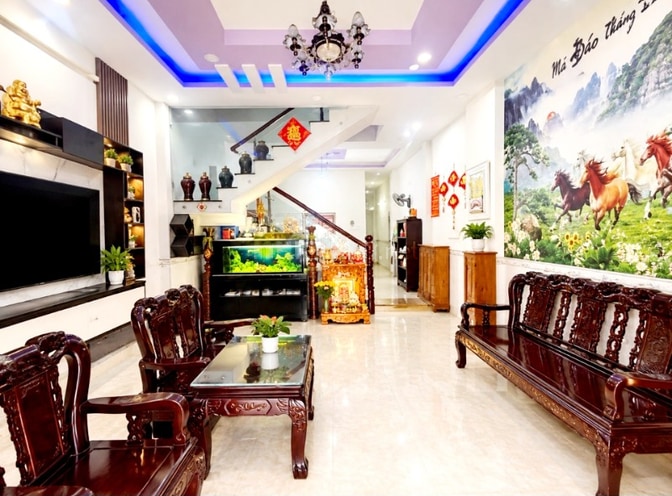 NHÀ MẶT TIỀN, 2 TẦNG, TÂN ĐÔNG HIỆP. 91M2. GIÁ 3 TỶ XX