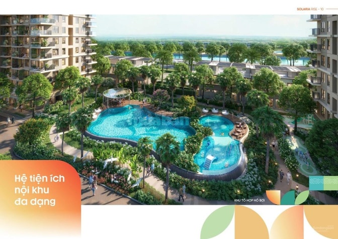 1PN 1WC 39 m2 1,5 tỷ CH Solaria Rise Waterpoint, CK 12%, 10% ký HĐMB