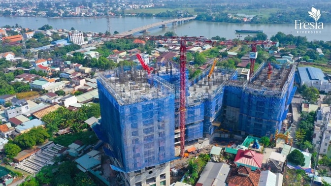 2PN 2WC 51,5m 2,1 tỷ căn hộ Fresia Riverside CK 4%, vay 75%, 25% HĐMB