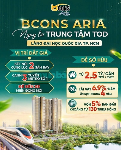 MUA BCONS ARIA 2PN 2WC, CHỌN 1 TRONG 4 PHƯƠNG THỨC THANH TOÁN
