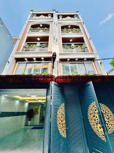 Nhà thang máy 4x15 1 lửng 3 lầu Quang Trung ngay kenh tham lương