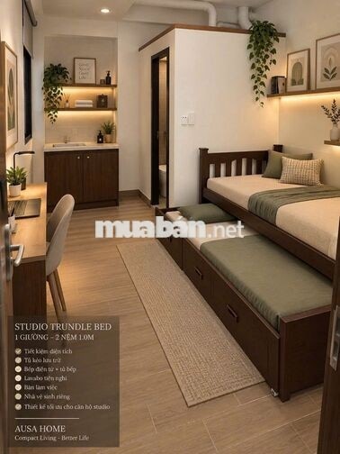 Cho thuê CHDV, phòng trọ Làng Đại Học Phước Kiển 20m2 giá 4.5tr/tháng