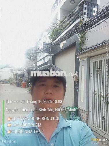 Giảm 600tr Nguyễn Triệu Luật gần chợ  3 tầng 4.5x20m hơn 7 tỷ TL