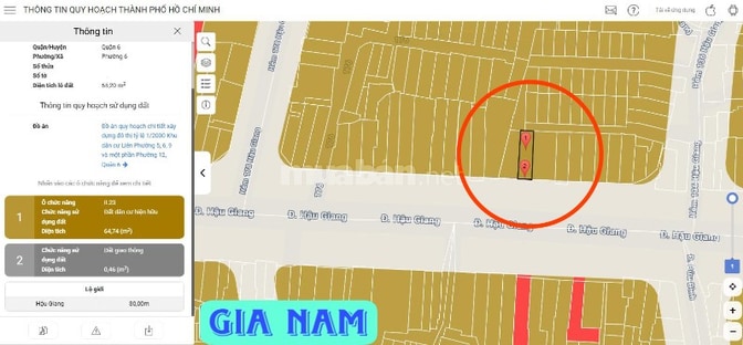 BÁN NHÀ MẶT TIỀN KINH DOANH : 152 HẬU GIANG - P. 6 - Q. 6 - TPHCM