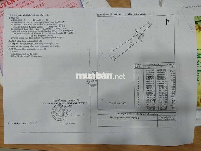BÁN ĐẤT MẶT TIỀN KÈM NHÀ HÙNG VƯƠNG - ĐẠI PHƯỚC - NHƠN TRẠCH