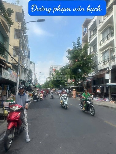 Cho thuê nhà mặt tiền chợ Phạm Văn Bạch, Gò Vấp, 4x16m, giá 20tr/th