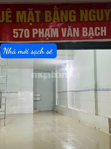 Cho thuê nhà mặt tiền chợ Phạm Văn Bạch, Gò Vấp, 4x16m, giá 20tr/th