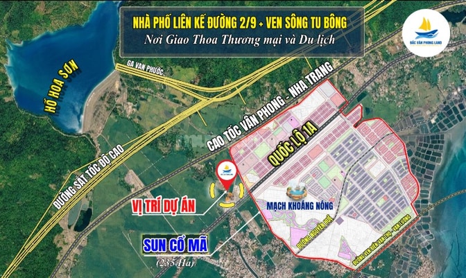 Bán đất Ven sông Tu Bông - Đặc khu kinh tế Vân Phong - Khánh Hòa