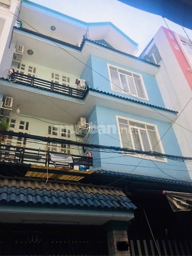 Tòa nhà 4 tầng Vườn Lài Quận Tân Phú; 8x15m CN120m2 2MT Trước sau