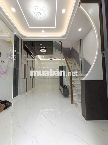 lê văn quới , 4 tầng , 5pn đường 6m thông
