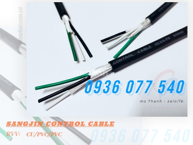 Cáp Điều Khiển Sangjin RVV 3C x 1.25 MM2 - Cẩm Phát