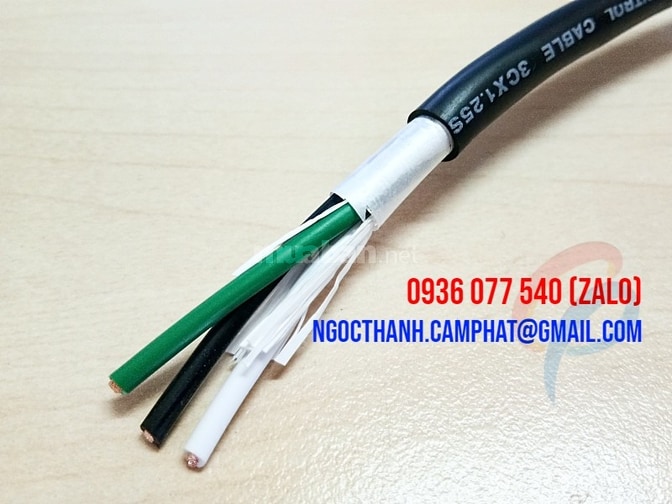 Cáp Điều Khiển Sangjin RVV 3C x 1.25 MM2 - Cẩm Phát