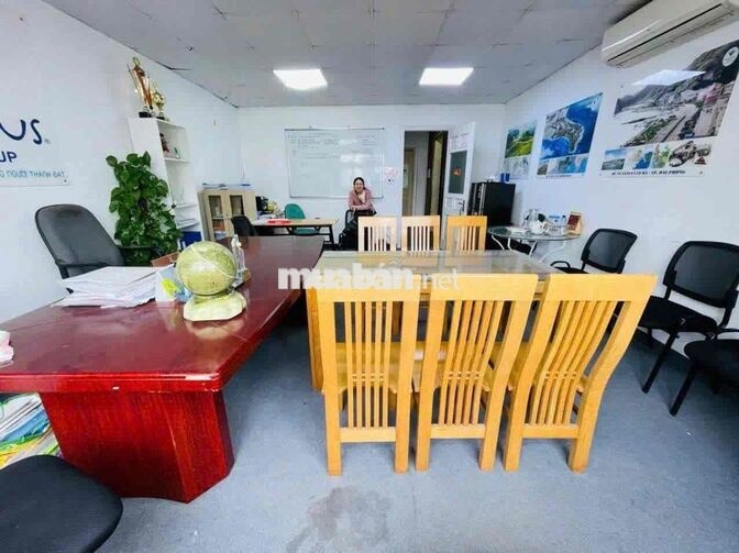 Cho thuê sàn VP mặt phố Yên Lãng 45m2 giá 7tr/th, thang máy, bảo vệ