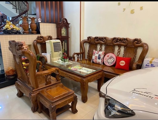 Dọn nhà thanh lý bộ bàn gỗ Hương tay 16