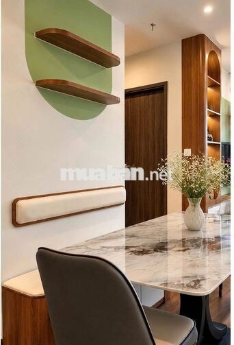 Căn góc 2PN+1 The Beverly view thoáng vĩnh viễn, đủ đồ cao cấp.
