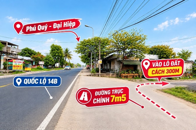 GIÁ 7XX TRIỆU ,  SỞ HỮU ĐẤT NGAY TRỤC THÔNG ĐT609B VÀ QL14B