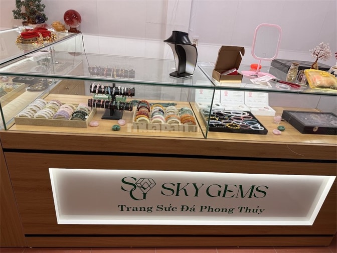 Vòng tay cẩm thạch phỉ thúy Jadeite A Myanmar - Sky Gems Chuyên Mỹ