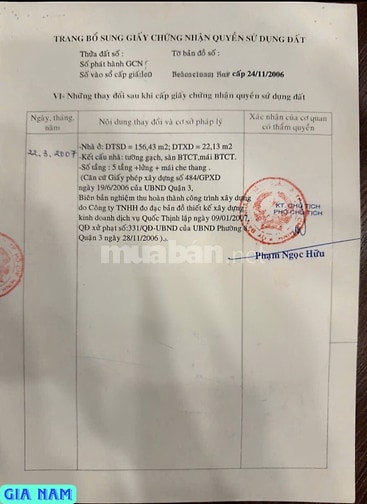 BÁN NHÀ MẶT TIỀN KINH DOANH : 288 NAM KỲ KHỞI NGHĨA - P. 8 - Q. 3 -HCM