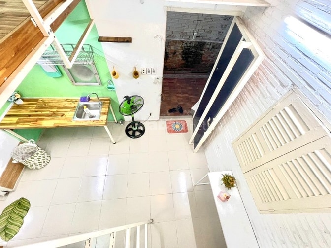 NHÀ - SÂN RIÊNG - 2PHÒNG,2WC,M.LẠNH,GÁC,BẾP-Bình Thạnh[Chu Văn An-NTL