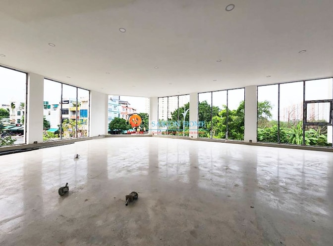 CHO THUÊ TÒA NHÀ GÓC 2 MẶT TIỀN SÀN TRỐNG SUỐT TRỤC LƯƠNG ĐỊNH
